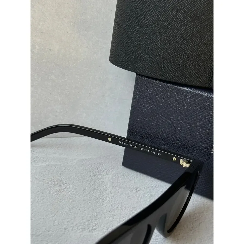 NEW Prada PR B15S Unisex Aviator Sunglasses Black $578